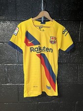 FC Barcelona Nike Dri Fit Soccer Jersey Small Yellow Rakuten La Liga
