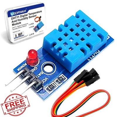 Usdrwam 3x DHT11 Temp/Humidity Sensor Modules
