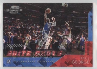 2021 Contenders Optic Suite Shots Blue Cracked Ice Prizm 62/75 Paul George s3g