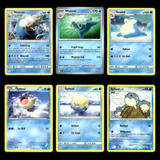6x Walrein Spheal Lot 52 Sun Moon Cosmic Eclipse Pokemon Cards Collection