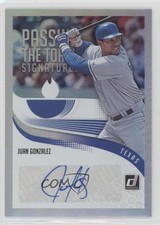 2018 Donruss Passing the Torch Signatures Juan Gonzalez Nomar Mazara Auto 1dm4