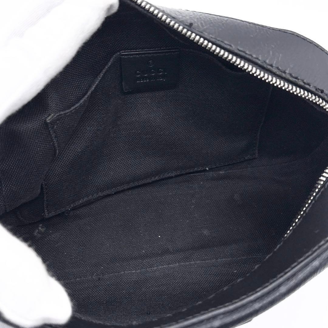 Gucci Men's Shoulder Bag Crossbody GG Supreme PVC Leather Black Sherry Line thumbnail 6