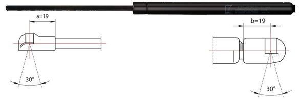 Original Metzger Gas Spring Trunk/Load Space 2110499 for VW