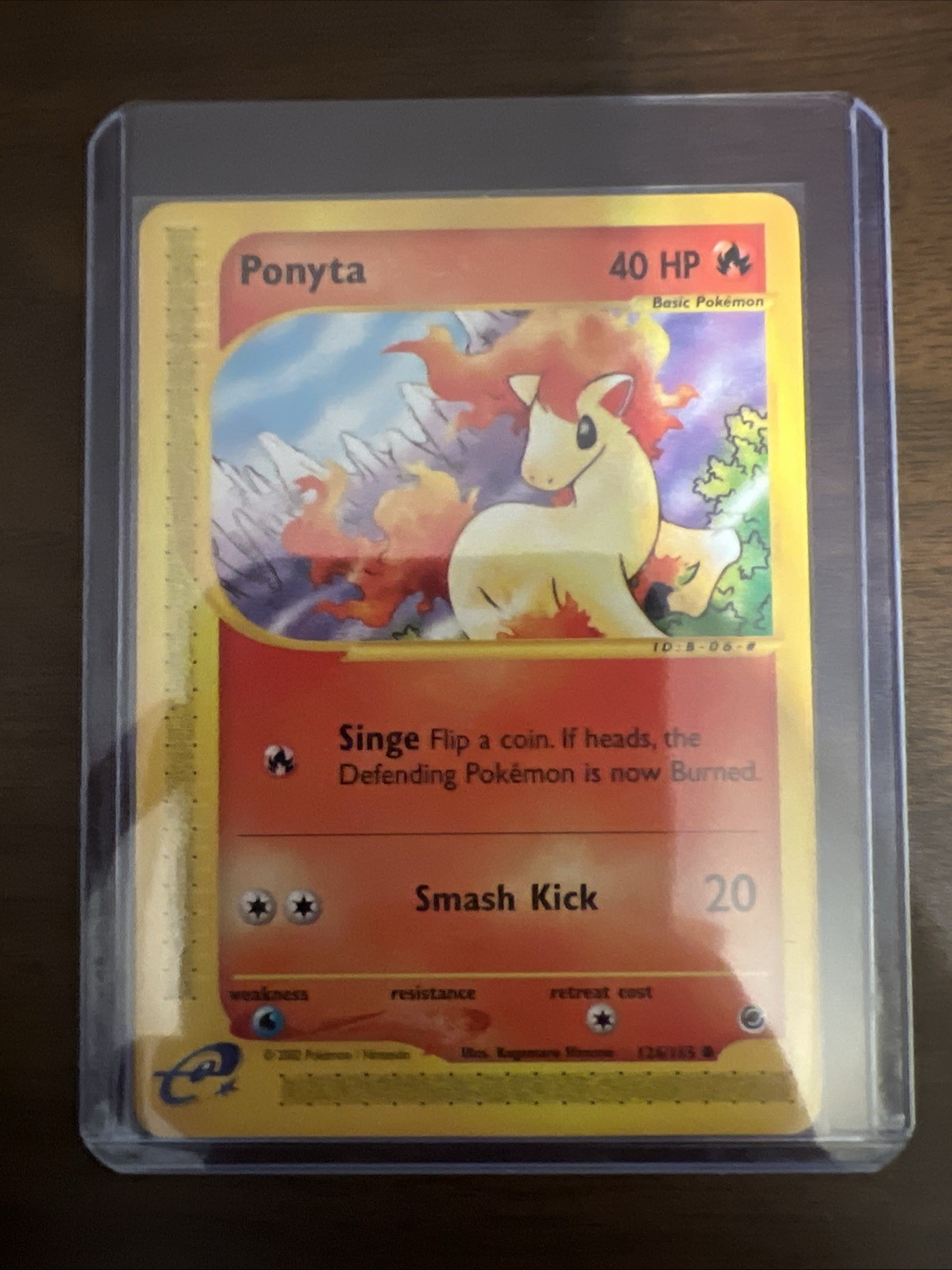 Pokémon Ponyta TCG Expedition Card 126/165 Common NM Condition
