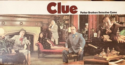 Vintage Clue Classic Detective Board Game 1972 Parker Brothers Complete VGC