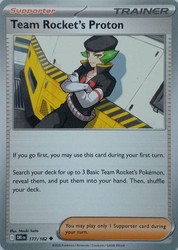 Team Rocket's Proton 177/182 Destined Rivals