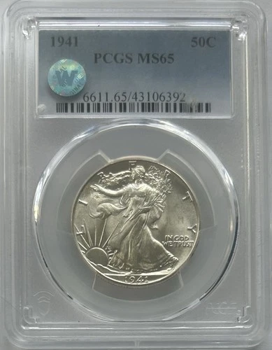 1941-P U.S. Walking Liberty Half-Dollar MS65 PCGS Certified