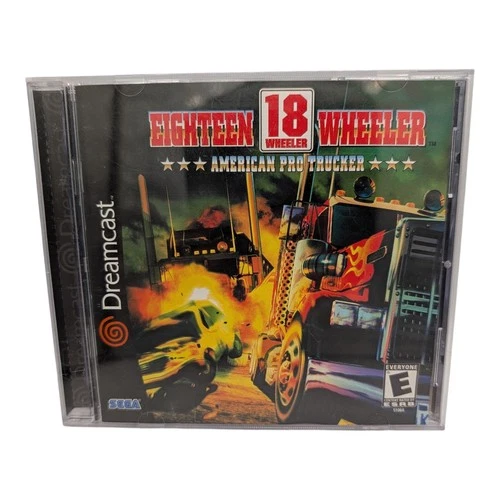 18-Wheeler: American Pro Trucker Sega Dreamcast Complete CIB - Damaged Manual