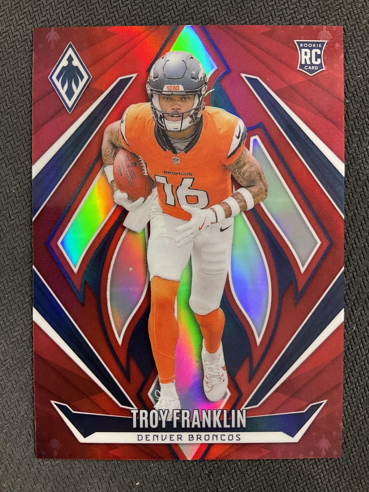 2024 Panini Phoenix #244 Troy Franklin Denver Broncos Red /99 RC