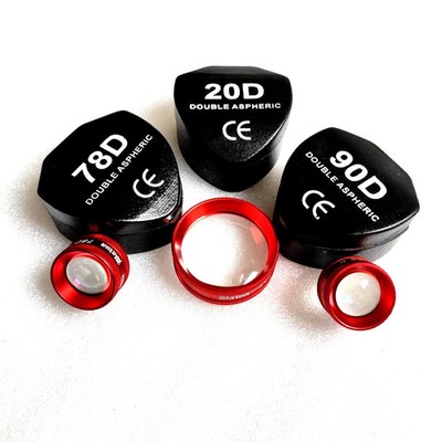 Clear View 20D 78D & 90D Double Aspheric Retina Examination Lens Combo Set 3