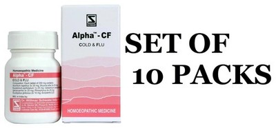 Alpha CF Cold & Flu Tablets | Pack of 10× 20 g | Natural & Gentle Relief