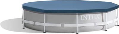 Intex Poolabdeckplane 58108 Round Cover Prism Metal Frame Pool 305cm Blau