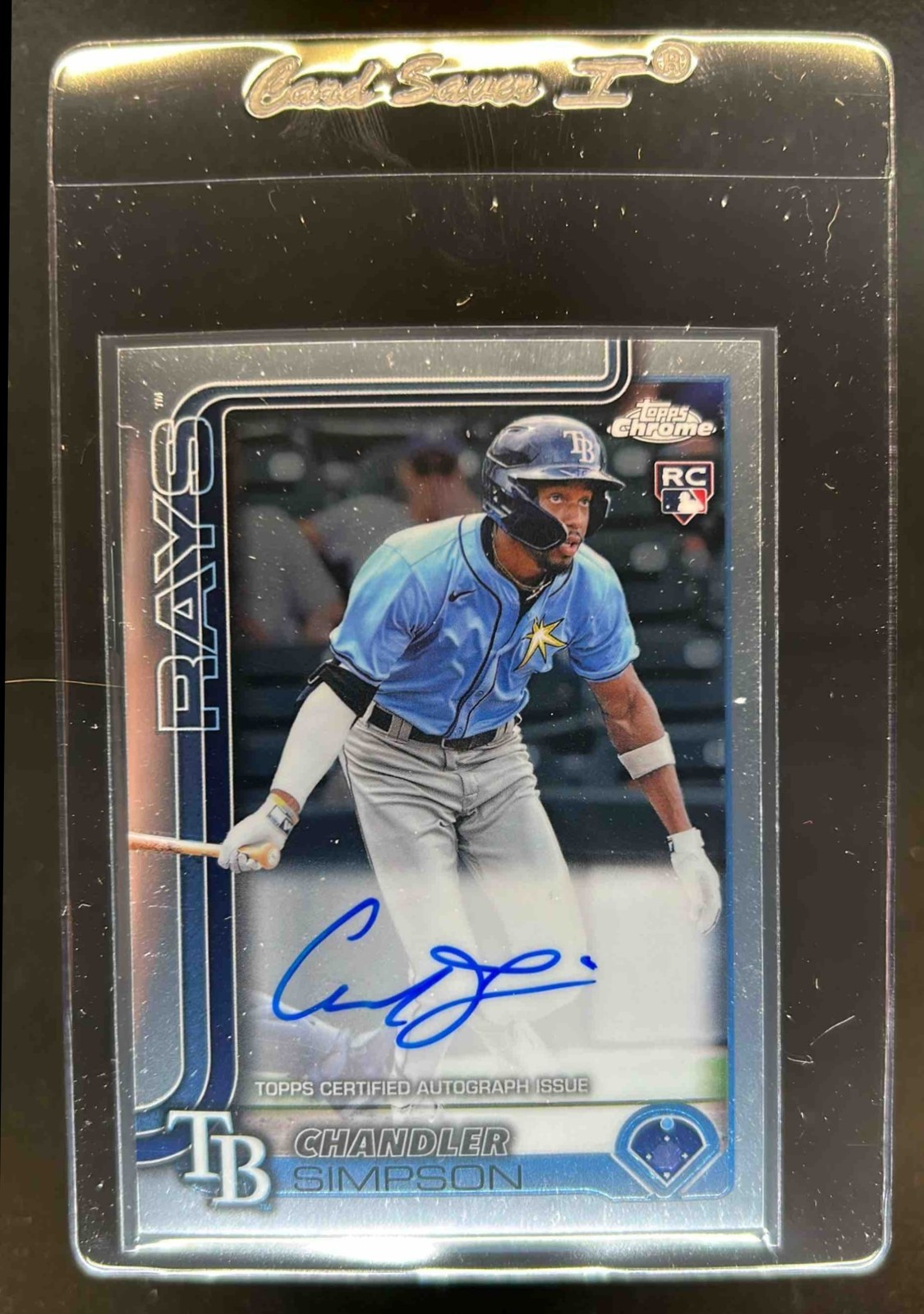 2025 Topps Chrome Chandler Simpson Rookie Auto RC #RA-CSI Rays