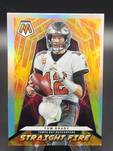 Tom Brady 2022 Panini Mosaic Straight Fire Silver