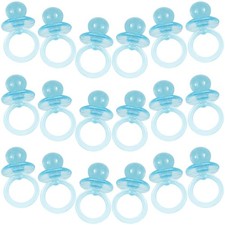 Blue Pacifier Boy Baby Shower Favor Charms, 18ct