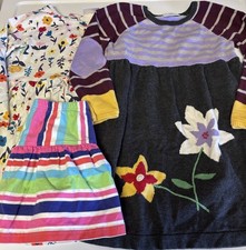 Hanna Andersson Girls Dress Bundle Size 5 / 110cm Floral Long Sleeve Fall Animal