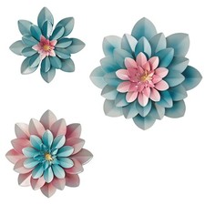 Metal Flower Wall Art,Floral wall decor Multiple Layer Decor for Indoor Outdo...