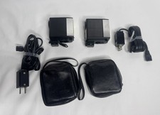 Lot of 2 VIVITAR Auto 252 Flashes w/ Cases Cords Working