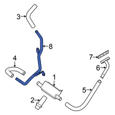 For Nissan Titan 2004-2010 Nissan 140537S010 Engine Oil Cooler Line