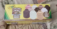 NIB Crayola Colors of the World 10pc Fun Washable Project Paint - 2 Fl. oz Each