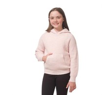 DKNY Youth Girl Ballerina Hoodie Sweater, Pink, Size XS 5-6 /S 7-8 /M 10-12 