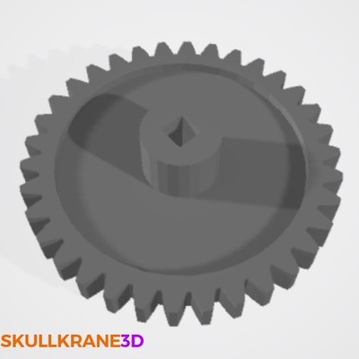 Rapping Butler 34T Arm Square-Shaft Gear | 3D Printed Non-OEM Replacement Part