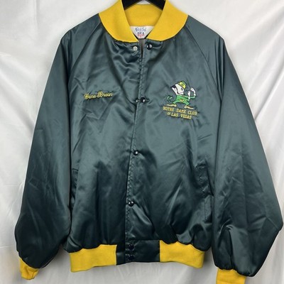 Men s Vintage 1980s Notre Dame Fighting Irish Satin Jacket Size XL