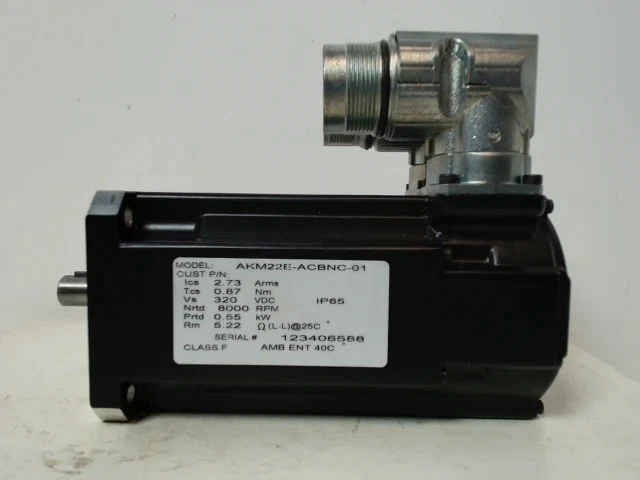 Kollmorgen AKM22E-ACBNC-01 Servomotor 320VDC 8000RPM 0.55kW-New No Box - Image 1 of 1
