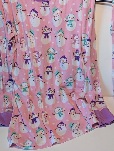 Little Sleepies Two Piece Long Sleeve Snow Much Fun Youth Size 16 Bamboo PJ Set - Picture 3 of 7