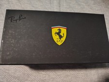 Ray-Ban Ferrari Red Square Mens Sunglasses Bl...