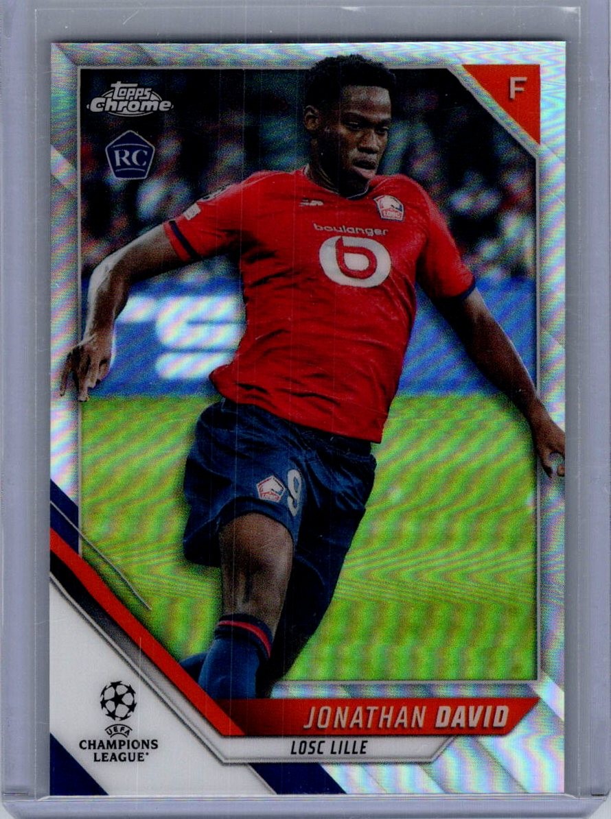 2021-22 Topps Chrome UEFA Champions League #191 Jonathan David Refractor