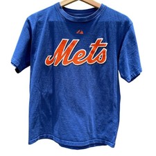 New York Mets David Wright MLB blue baseball Jersey T-Shirt Size Youth Large