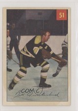 1954-55 Parkhurst Bill Quackenbush (Premium Ad back) #51 HOF kb1