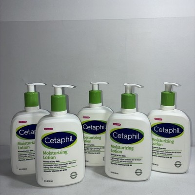 5 New Cetaphil Moisturizing Lotion 20 Fl Oz Each 