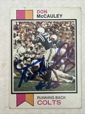 Don McCauley 1973 Topps #81 Baltimore Colts RC Signed Autographed Card
