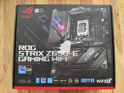 ASUS ROG Strix Z690-E Gaming Motherboard WiFi 6E, LGA 1700 DDR5 - New Sealed