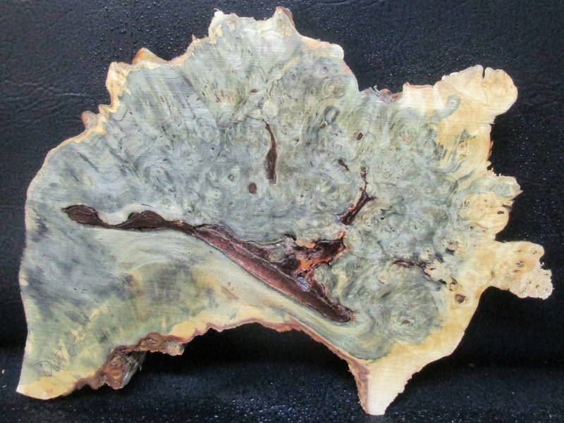 Buckeye wood Natural Edge Slab Crafts  #D676  14" x 10" x 1 1/8"
