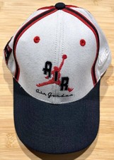 Vintage NIKE Air Jordon Jumpman 23 Authentic Leather Strapback hat cap BULLS HTF