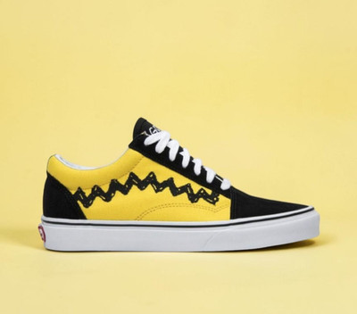 Vans Old Skool x Peanuts Charlie Brown ''Good Grief'' Mens Shoes Size 10.5 (NEW)