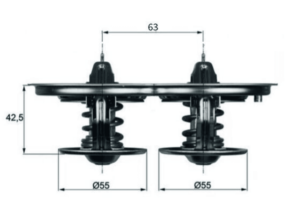 Thermostat KüHlmittel FüR Scania 4 - Series G I P R T-image