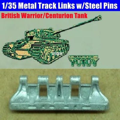 1/35 British Warrior AFV MCV-80&Centurion MK Tank Metal Tracks w/Pins for Tamiya