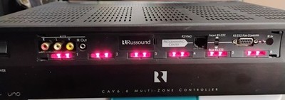 FULLY TESTED Russound CAV6.6 Whole-House Audio/Video Six Zone Controller 
