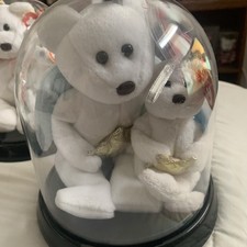 TY Beanie Baby - STAR the Angel Bear Holding Gold Star  8.5 inch - MWMTs