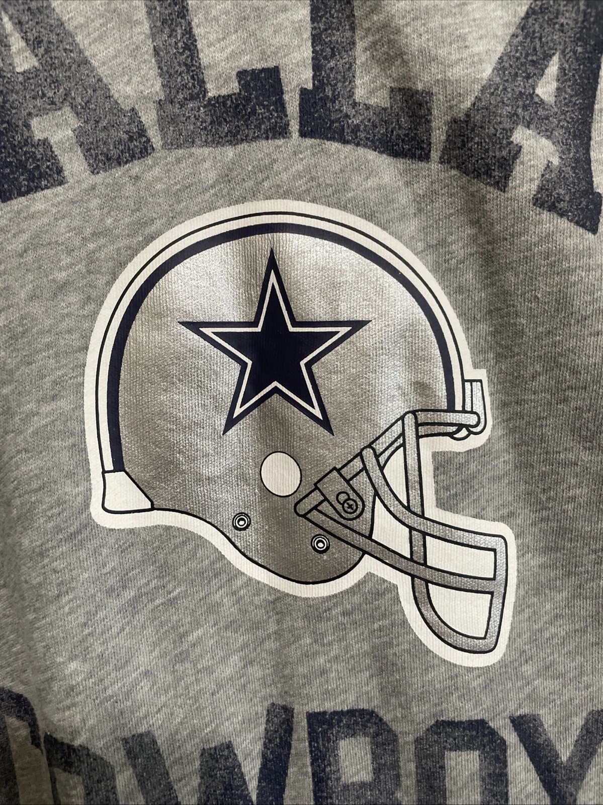 UNDERCOVER Felpa con cappuccio maglione Victoria Secret rosa piccolo grigio donna Dallas Cowboys