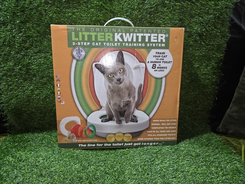 Litter Kwitter Cat Toilet Training System in Original Box w/ Copy of DVD