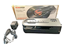 Crosley Revolution Portable USB Turntable CR6002A-BK Excellent Condition