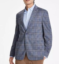Bar Iii Mens Slim Knit Plaid Sport Coat 38 R New 295 Terr1cpz0010