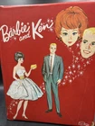 Vintage 1963 Barbie And Ken Doll Wardrobe Closet Case Red Mattel Storage Case.ML