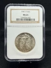 1941-D 90% Silver Walking Liberty Half Dollar NGC MS65 Brown Label!