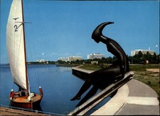 Mamaia Lacul Siutghiol Romania vintage postcard n682